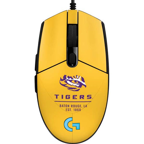 Louisiana State University - LSU Tigers Baton Rouge Yellow G203 Prodigy RGB Wired Gaming Mouse Skin